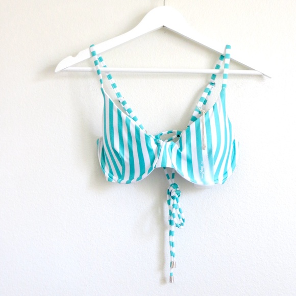 NEW! Kenny Flowers Watercolors The Lanai Underwire Bikini Striped SZ S, M, L - Picture 9 of 13